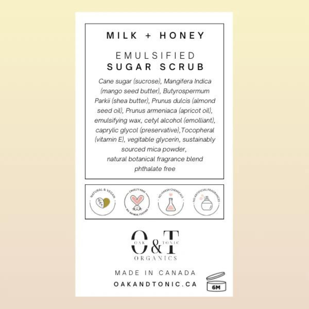 Milk + Honey Emulsified Sugar Scrub