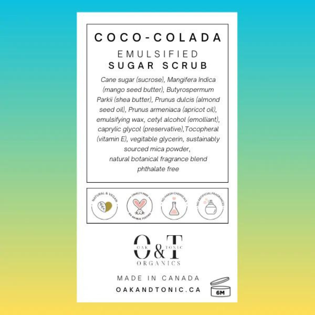 Coco-Colada Emulsified Sugar Scrub