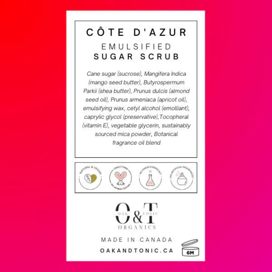 Côte D'Azur Emulsified Sugar Scrub